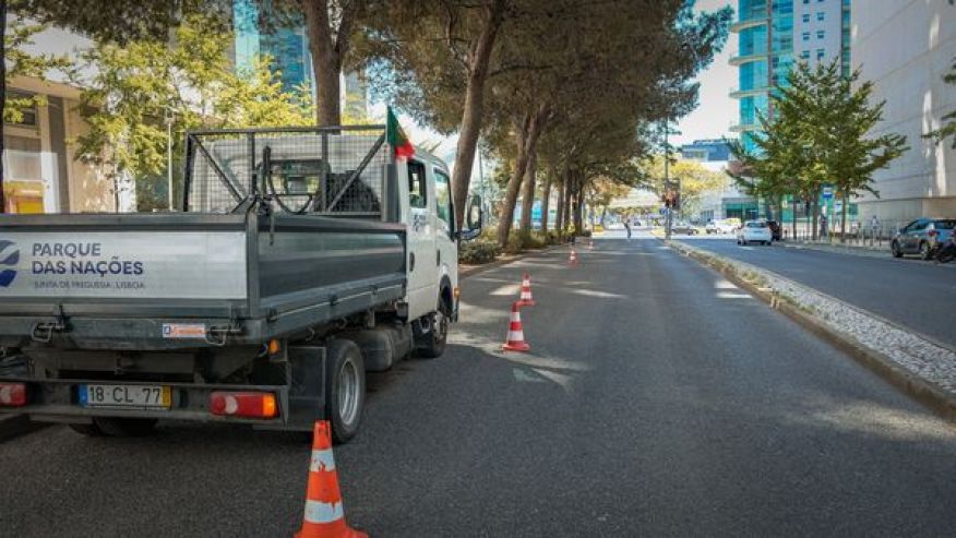 Replanta&ccedil;&atilde;o de canteiros na Avenida D. Jo&atilde;o II