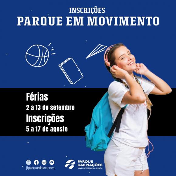 Inscrições para o Parque em Movimento em setembro Inscrições para o Parque em Movimento em setembro