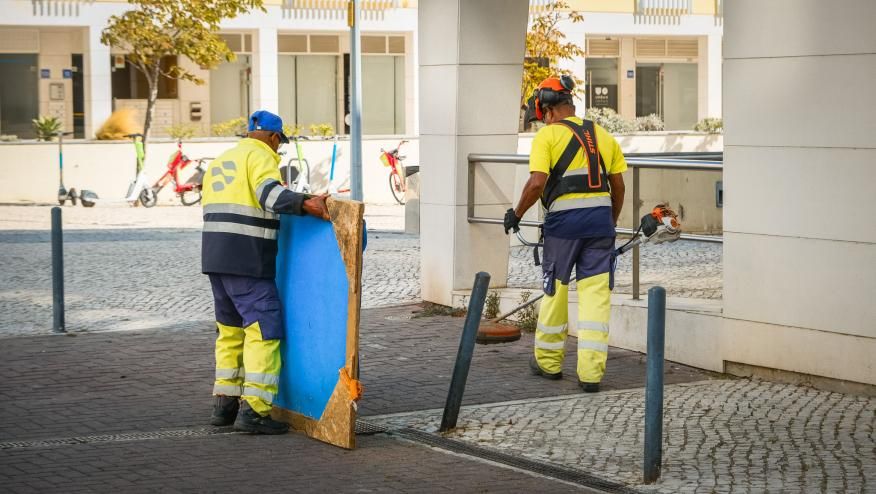 Higiene Urbana da JFPN na zona sul do Parque das Na&ccedil;&otilde;es