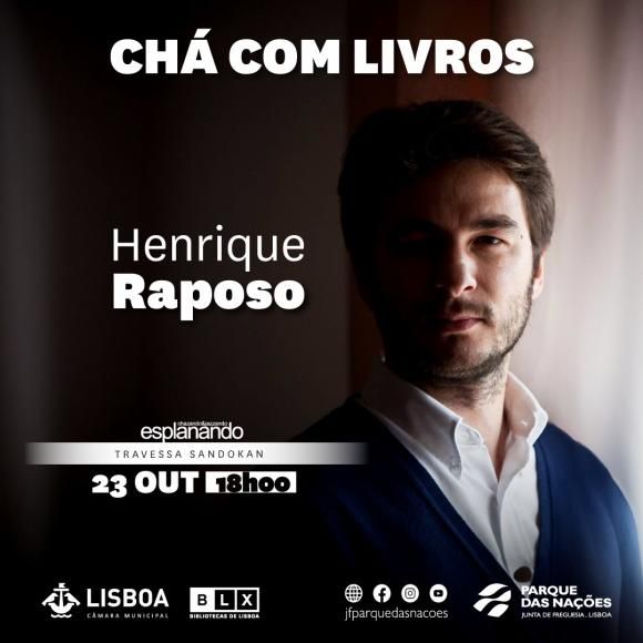 &ldquo;Ch&aacute; com Livros&rdquo; amanh&atilde; com Henrique Raposo