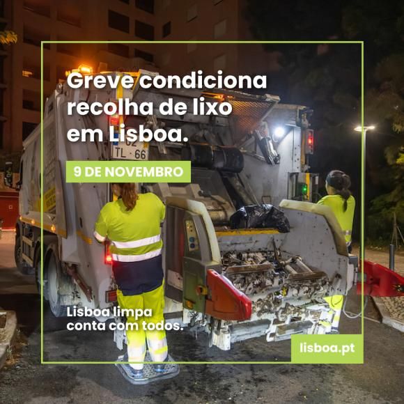 Greve condiciona recolha de res&iacute;duos em Lisboa