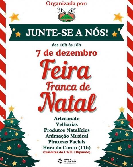 Feira Franca de Natal amanh&atilde; na Quinta das Laranjeiras