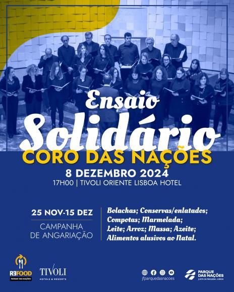 Coro de Natal solid&aacute;rio no Hotel Tivoli Oriente