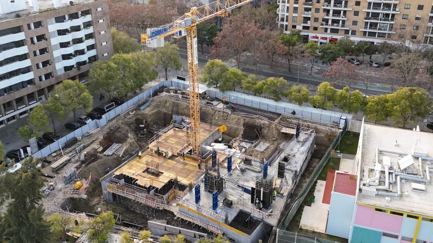 Centro de Sa&uacute;de - Cinco meses de obra