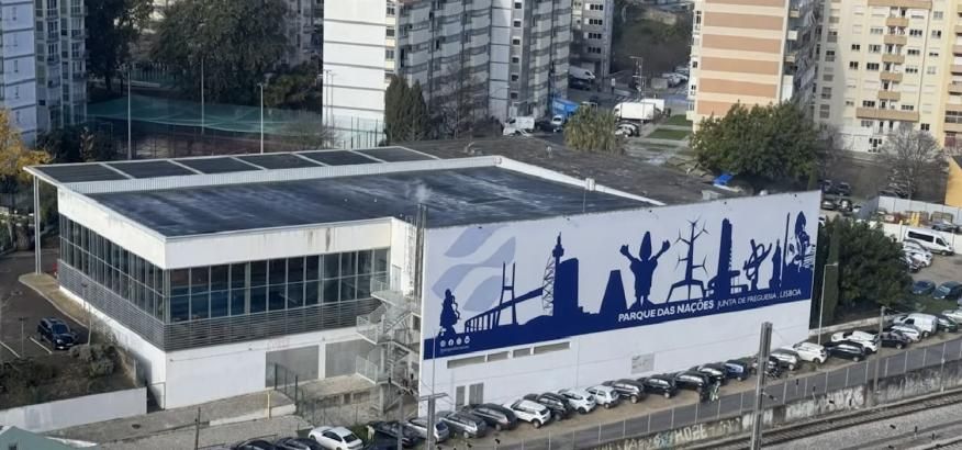 Piscina do Oriente - fachada nascente recuperada