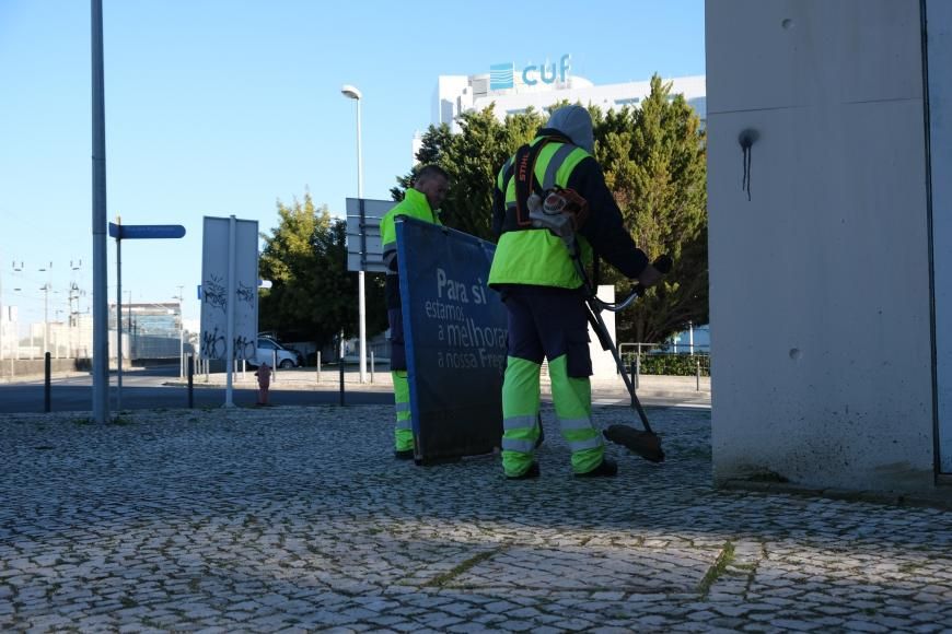 Deservagem e limpeza na zona Sul