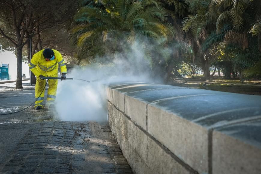 Lavagem do espa&ccedil;o p&uacute;blico