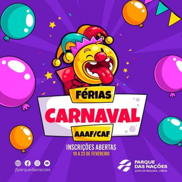 Carnaval AAAF/CAF em f&eacute;rias