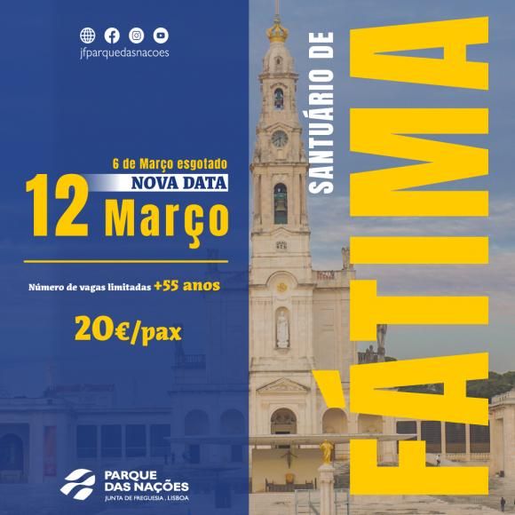 Passeio a F&aacute;tima com segunda data