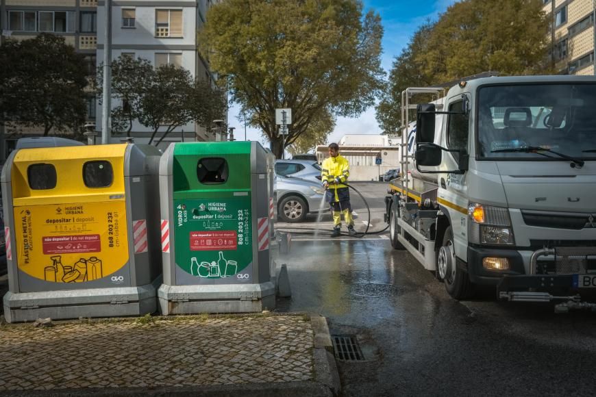 Lavagem de contentores