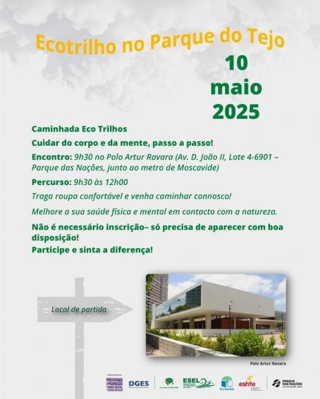 Caminhada Eco-Trilhos no Parque Tejo
