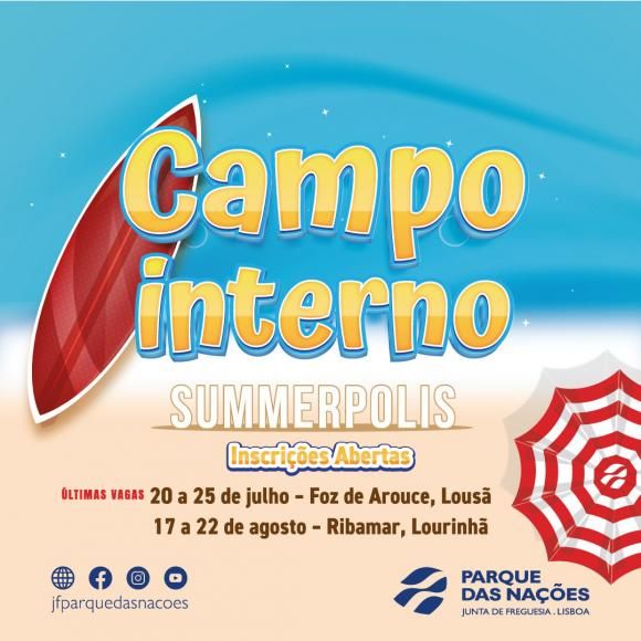 Inscri&ccedil;&otilde;es Campo Interno de F&eacute;rias