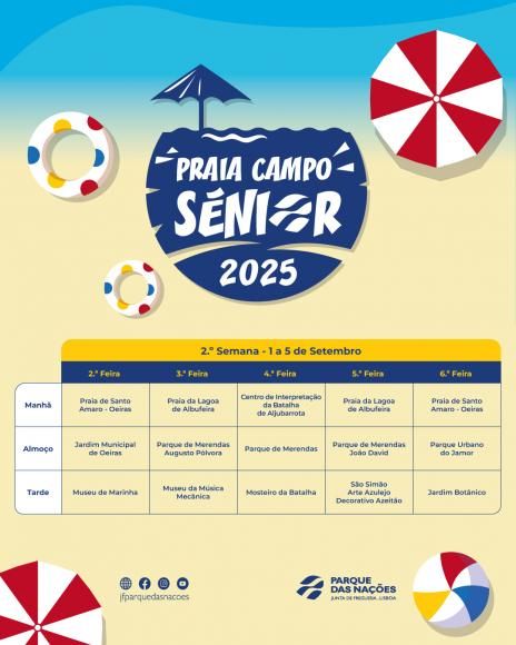 Inscri&ccedil;&otilde;es abertas para a segunda semana do Praia Campo S&eacute;nior