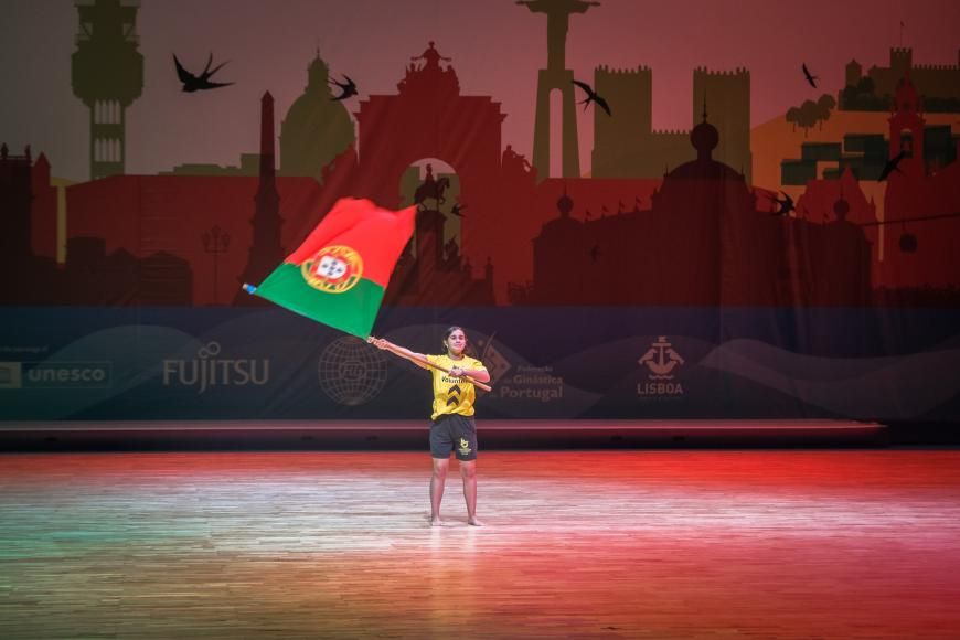 Ginastas de todo o Mundo no Parque das Na&ccedil;&otilde;es