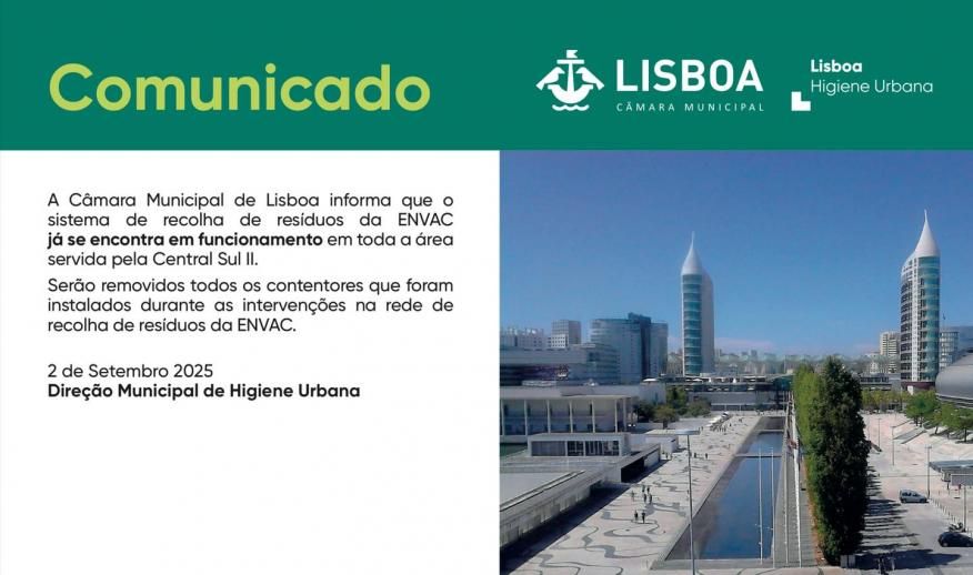 Reposto sistema recolha lixos zona sul