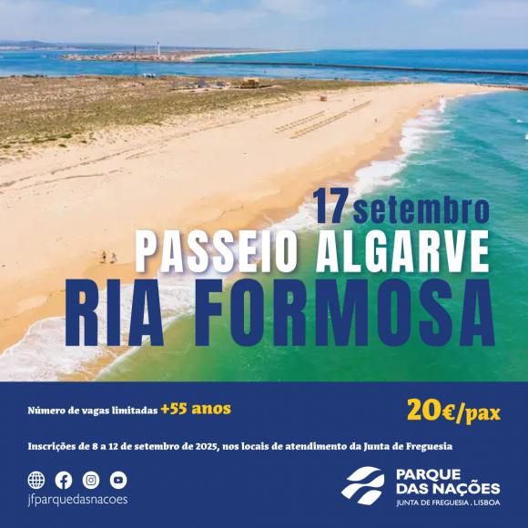 ESGOTADO - Passeio s&eacute;nior &agrave; Ria Formosa - Algarve