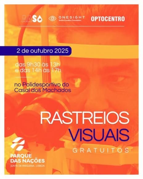 Rastreio visual aberto &agrave; comunidade amanh&atilde;