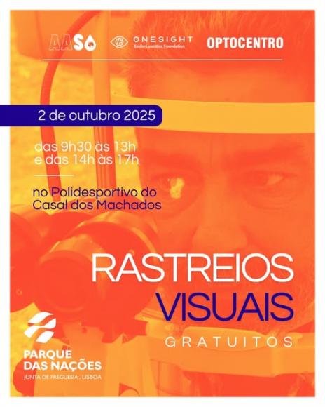 Rastreio visual aberto à comunidade amanhã