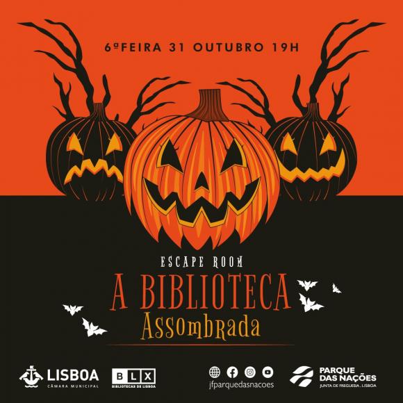 Escape Room “A Biblioteca Assombrada” no Dia das Bruxas Escape Room “A Biblioteca Assombrada” no Dia das Bruxas