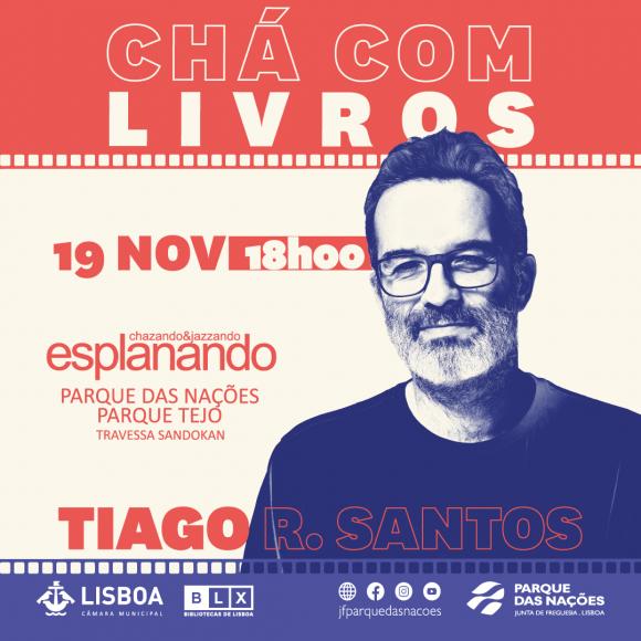 “Chá com livros” convida Tiago R. Santos