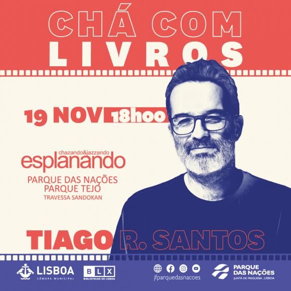 &ldquo;Ch&aacute; com livros&rdquo; convida Tiago R. Santos