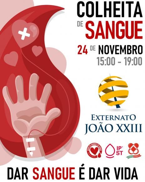 Colheita de sangue na segunda-feira no Externato Jo&atilde;o XXIII