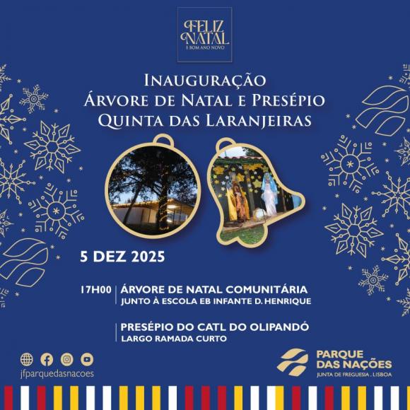 Acende hoje a Árvore de Natal comunitária na Quinta das Laranjeiras