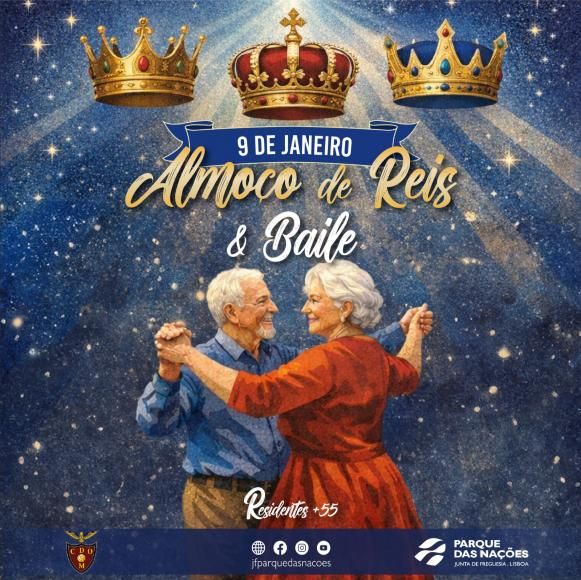 Almo&ccedil;o de Reis comunit&aacute;rio para popula&ccedil;&atilde;o 55+