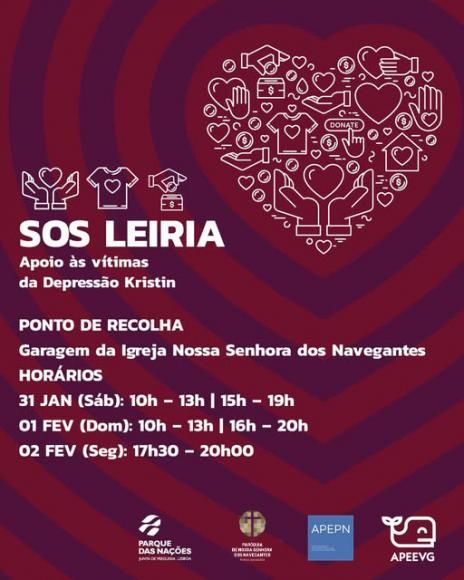 Juntos reconstru&iacute;mos Leiria' &eacute; o apelo da APEEVG 