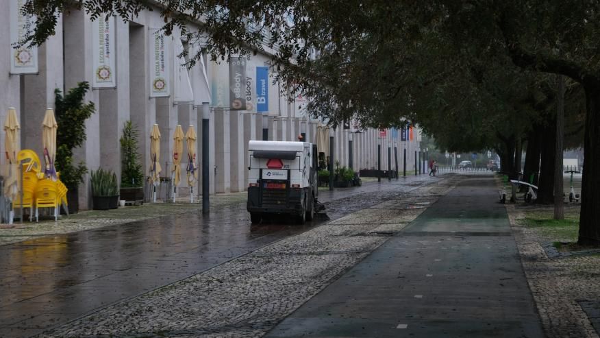 Varredora em a&ccedil;&atilde;o
