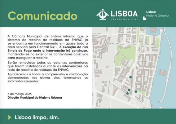 A CML solicita-nos a divulga&ccedil;&atilde;o do seguinte comunicado: