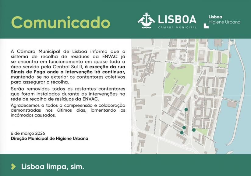 A CML solicita-nos a divulga&ccedil;&atilde;o do seguinte comunicado