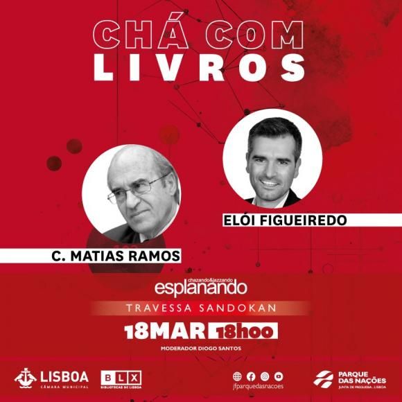 Ch&aacute; com livros convida Carlos Matias Ramos e El&oacute;i Figueiredo