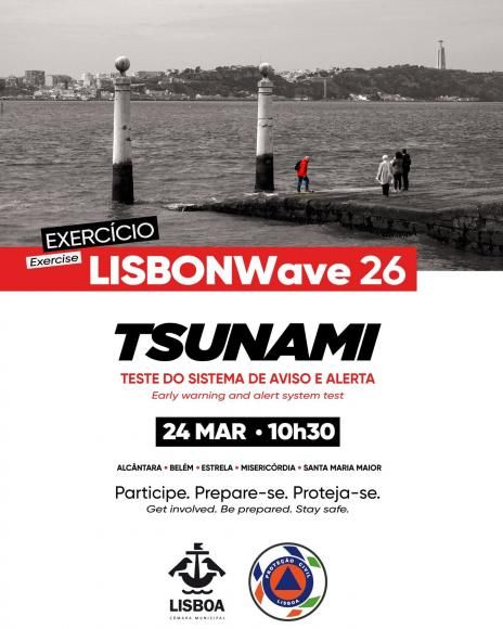 LISBONWave 26 alerta tsunami amanh&atilde; em Lisboa