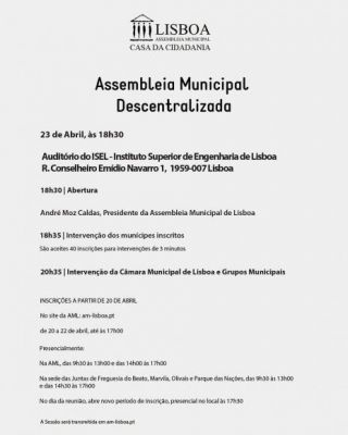 Assembleia Municipal Descentralizada