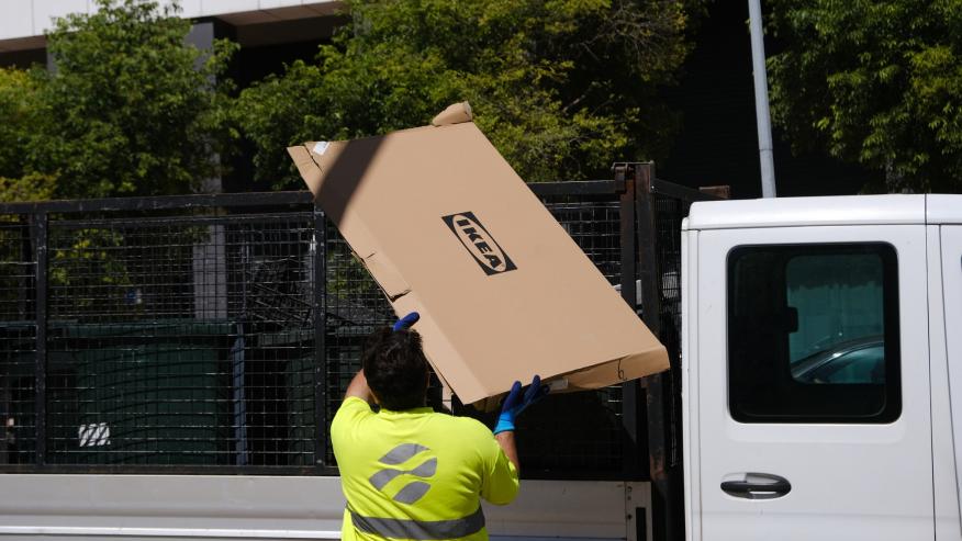 Recolha de res&iacute;duos indevidamente depositados