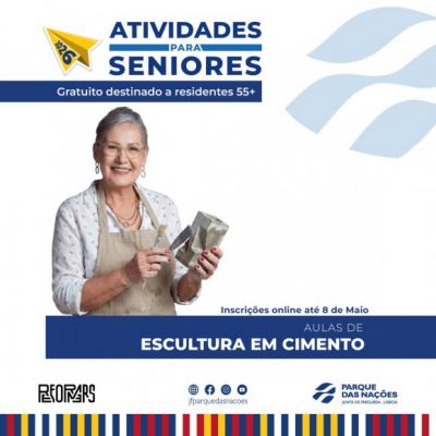 Aulas de escultura em cimento 55+