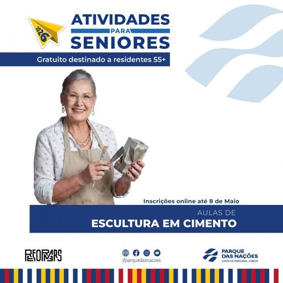 Aulas de escultura em cimento 55+