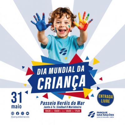 Dia Mundial da Crian&ccedil;a &eacute; dia 31/5 no Parque das Na&ccedil;&otilde;es