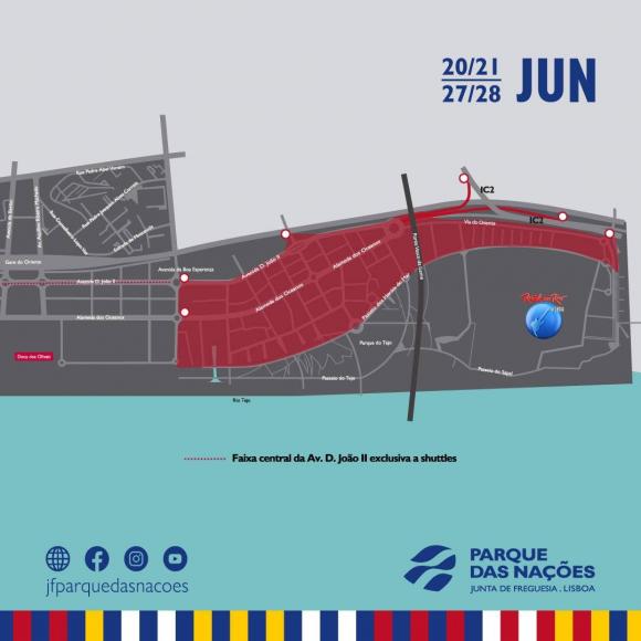COMUNICADO - ROCK IN RIO LISBOA 2026 &ndash; Altera&ccedil;&atilde;o de Tr&acirc;nsito