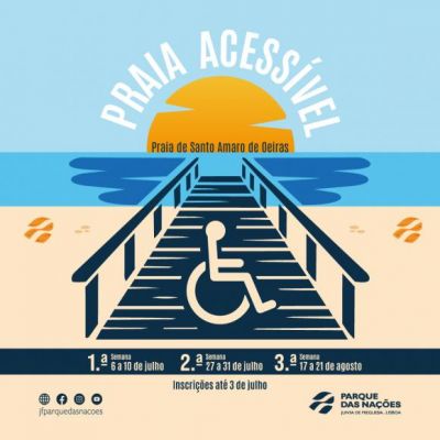 Praia Acess&iacute;vel com inscri&ccedil;&otilde;es a partir de 22 de junho