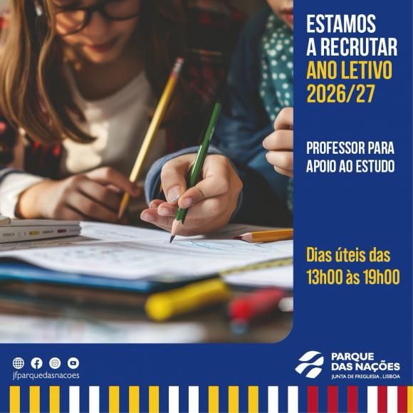 Recrutamento Professor(a) Apoio ao Estudo