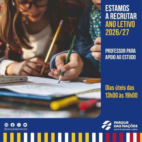 Recrutamento Professor(a) Apoio ao Estudo