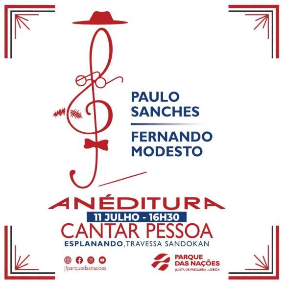 AN&Eacute;DITURA vai &ldquo;Cantar Pessoa&rdquo; no Parque das Na&ccedil;&otilde;es