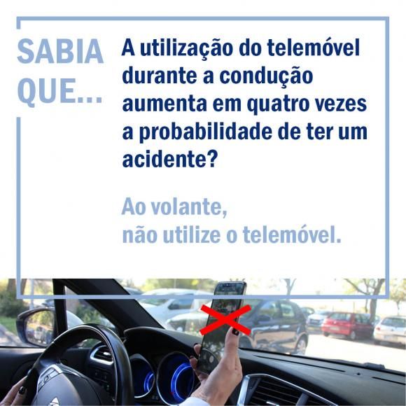 Ao volante, o telem&oacute;vel pode esperar!