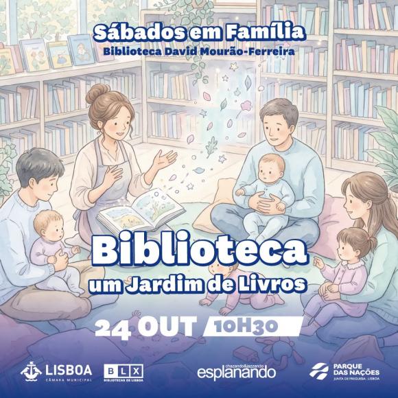 Jardim de livros no &ldquo;S&aacute;bados em Fam&iacute;lia&rdquo;