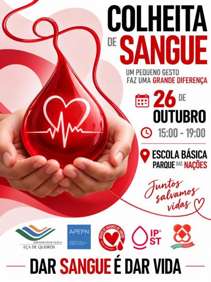 Colheita de sangue amanh&atilde; na EBPN