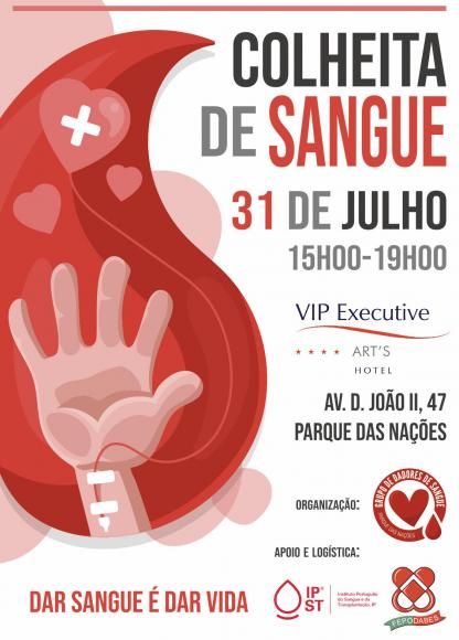 Recolha de sangue na segunda-feira, 31