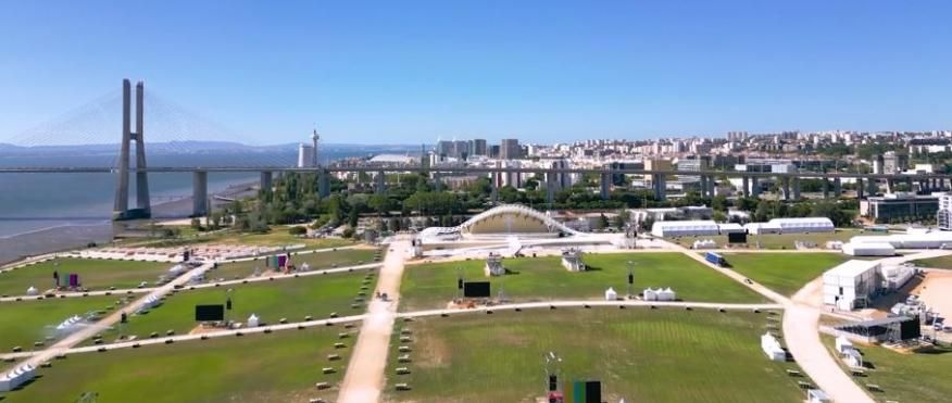 Imagens a&eacute;reas do Parque Tejo