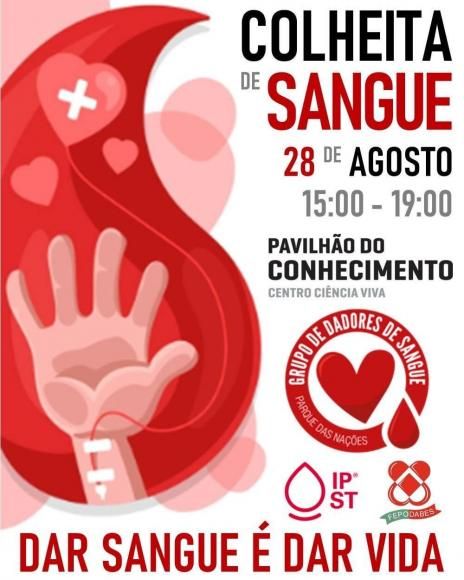 Sess&atilde;o de colheita de sangue no Pavilh&atilde;o do Conhecimento